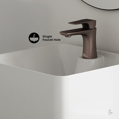 Swiss Madison, Carre One Piece Pedestal Sink
