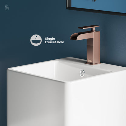 Swiss Madison, Concorde One Piece Pedestal Sink