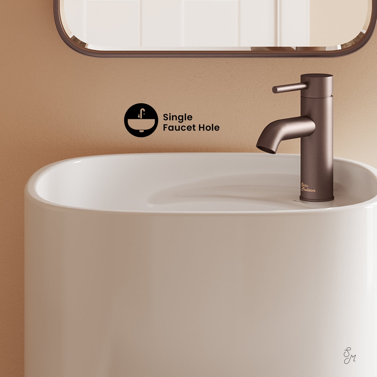 Swiss Madison, Ivy One Piece Pedestal Sink