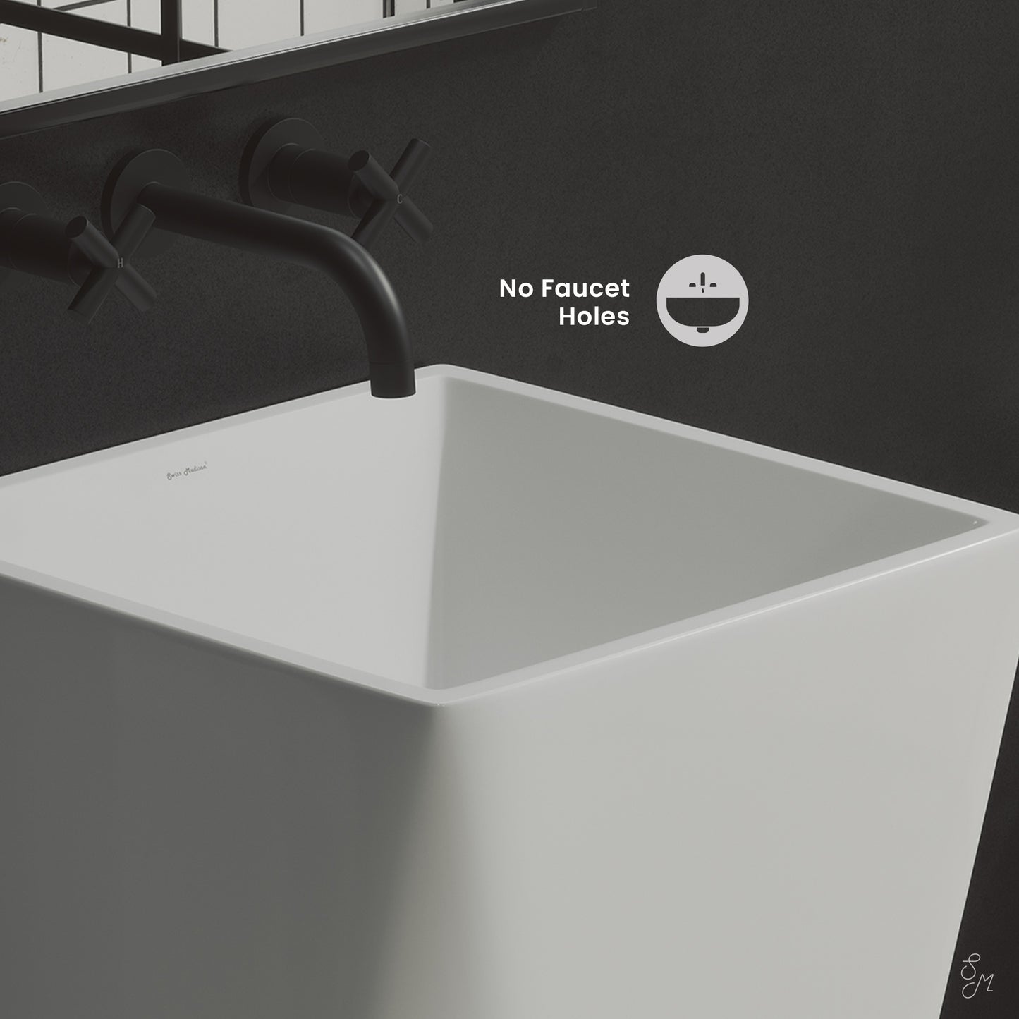 Swiss Madison, Brusque One-Piece Pedestal Sink