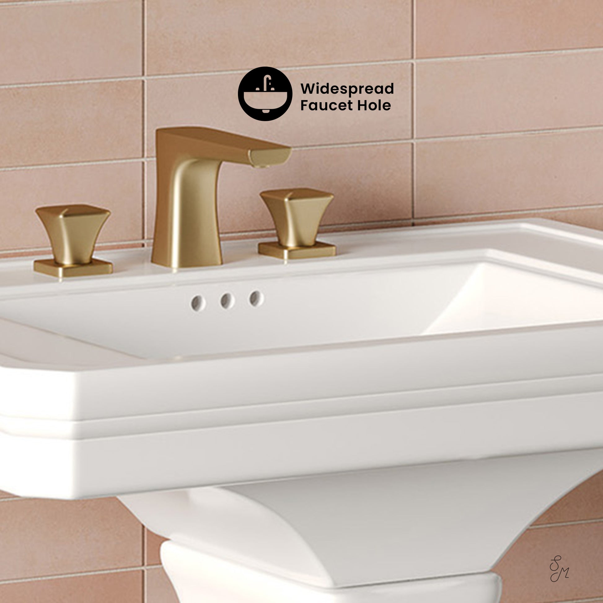 Swiss Madison Voltaire Two-Piece Pedestal two-piece pedestal bathroom vanity — view 3