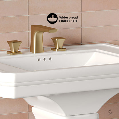 Swiss Madison Voltaire Two-Piece Pedestal two-piece pedestal bathroom vanity — view 3