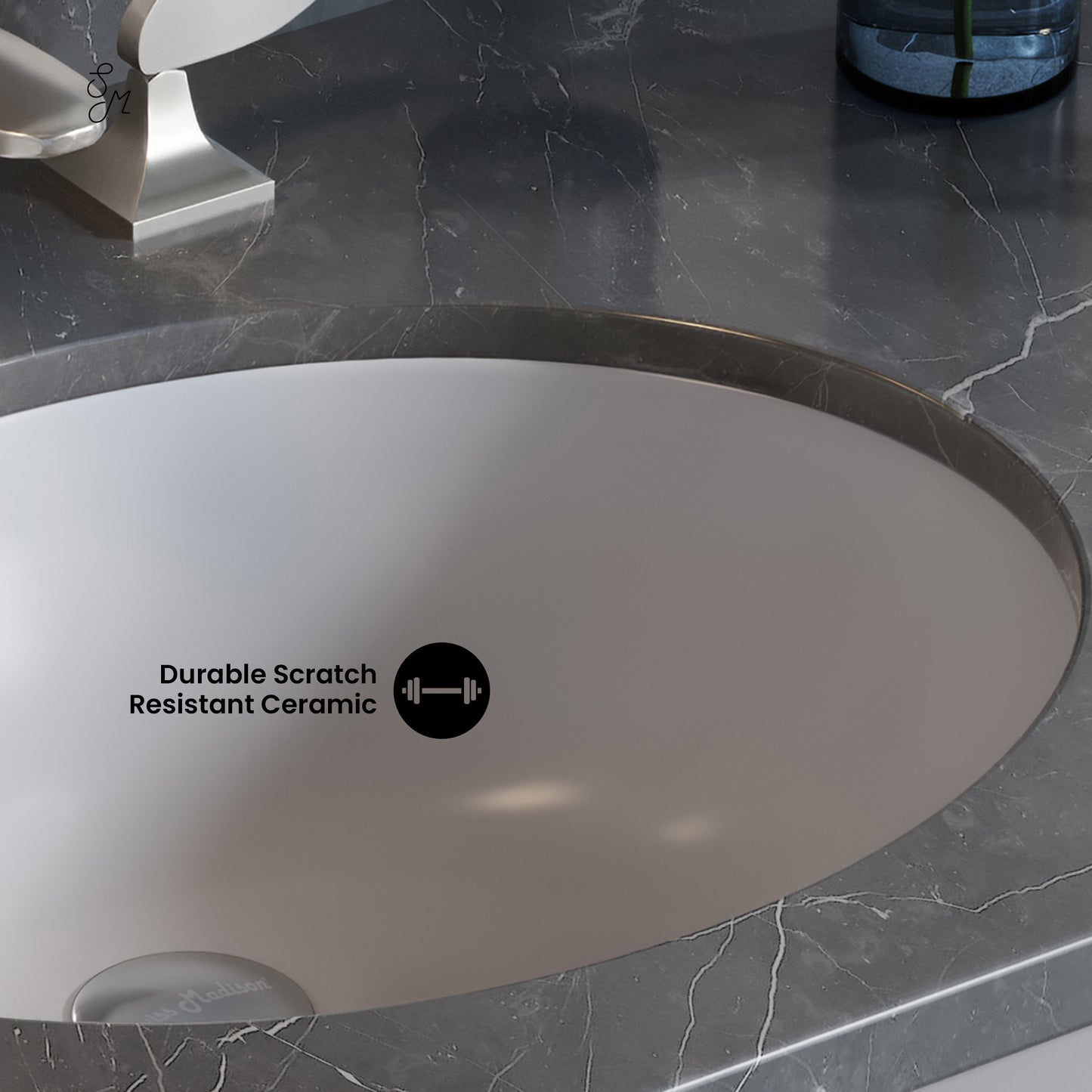 Swiss Madison, Monaco 18 Oval Under-Mount Bathroom Sink