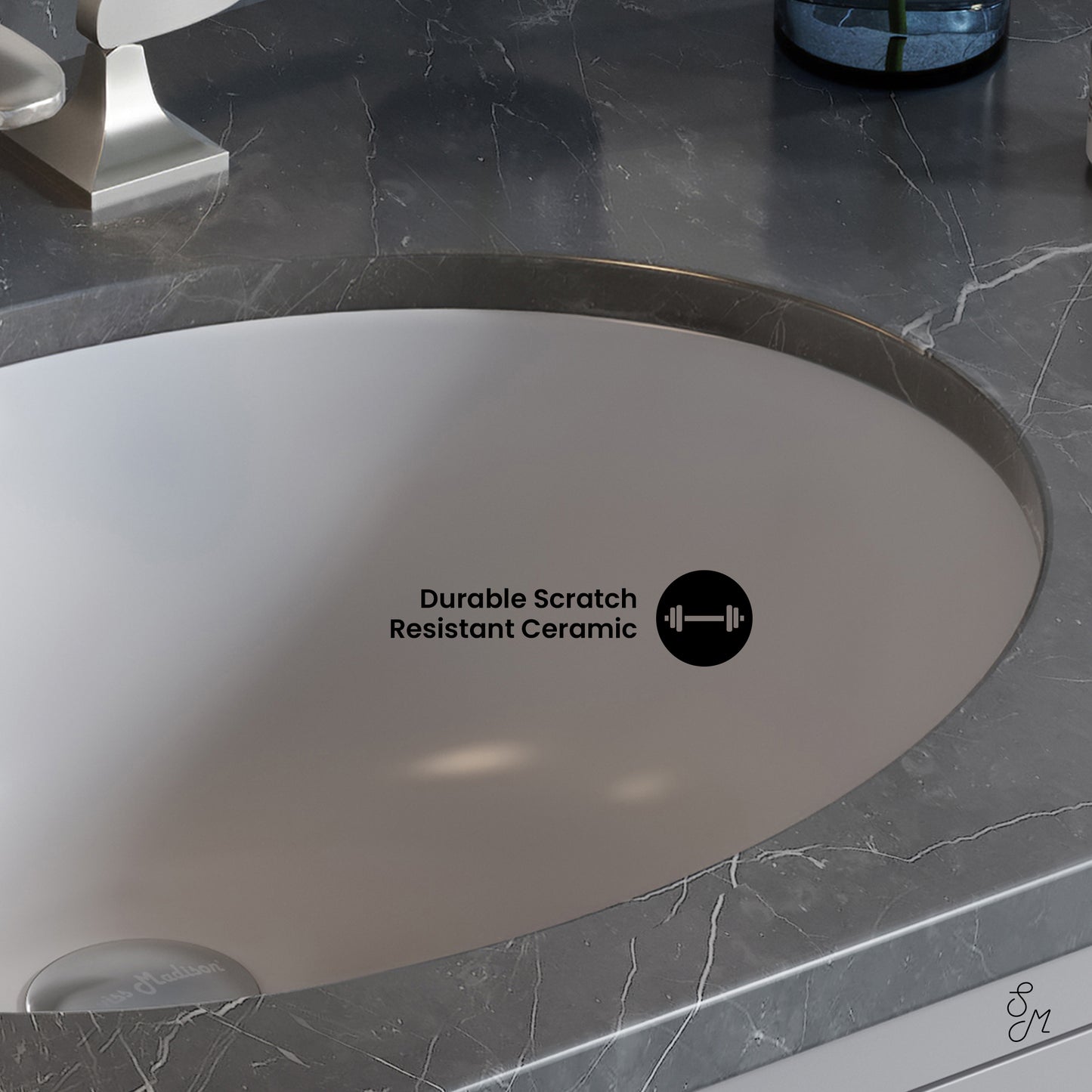 Swiss Madison, Monaco 19 Oval Under-Mount Bathroom Sink