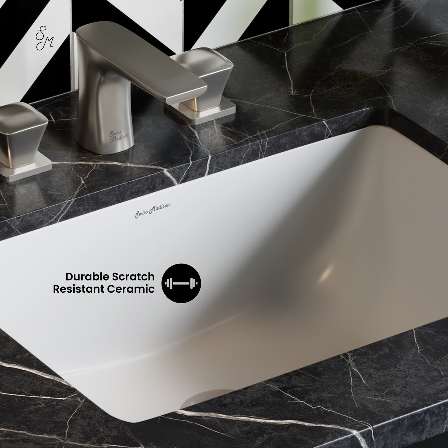 Swiss Madison, Plaisir 21 Rectangular Under-Mount Bathroom Sink