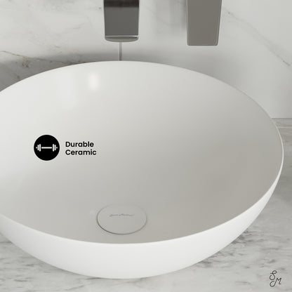 Swiss Madison, Classe 16 Ceramic Sink in Shiny White