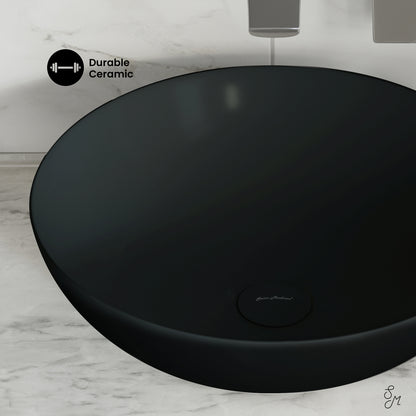 Swiss Madison, Classe 16 Color Ceramic Sink in Matte Black