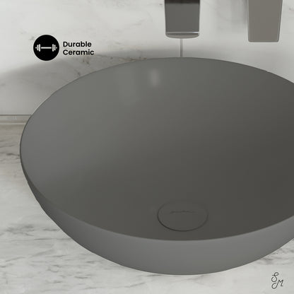 Swiss Madison, Classe 16 Color Ceramic Sink in Matte Grey