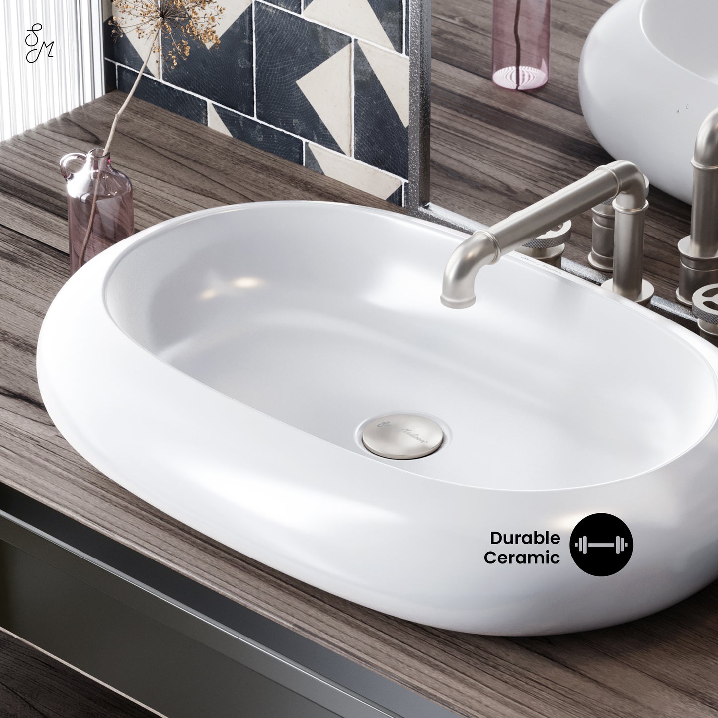 Swiss Madison, Plaisir Oval Vessel Sink