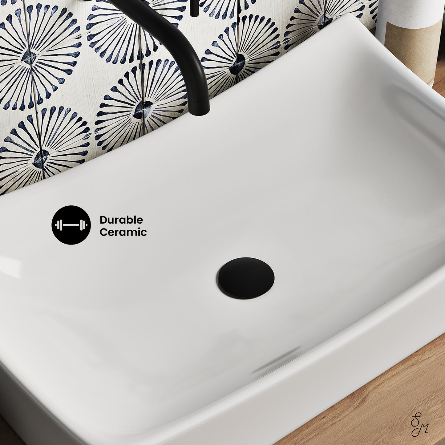 Swiss Madison, Marseille 25.5” Rectangle Vessel Bathroom Sink