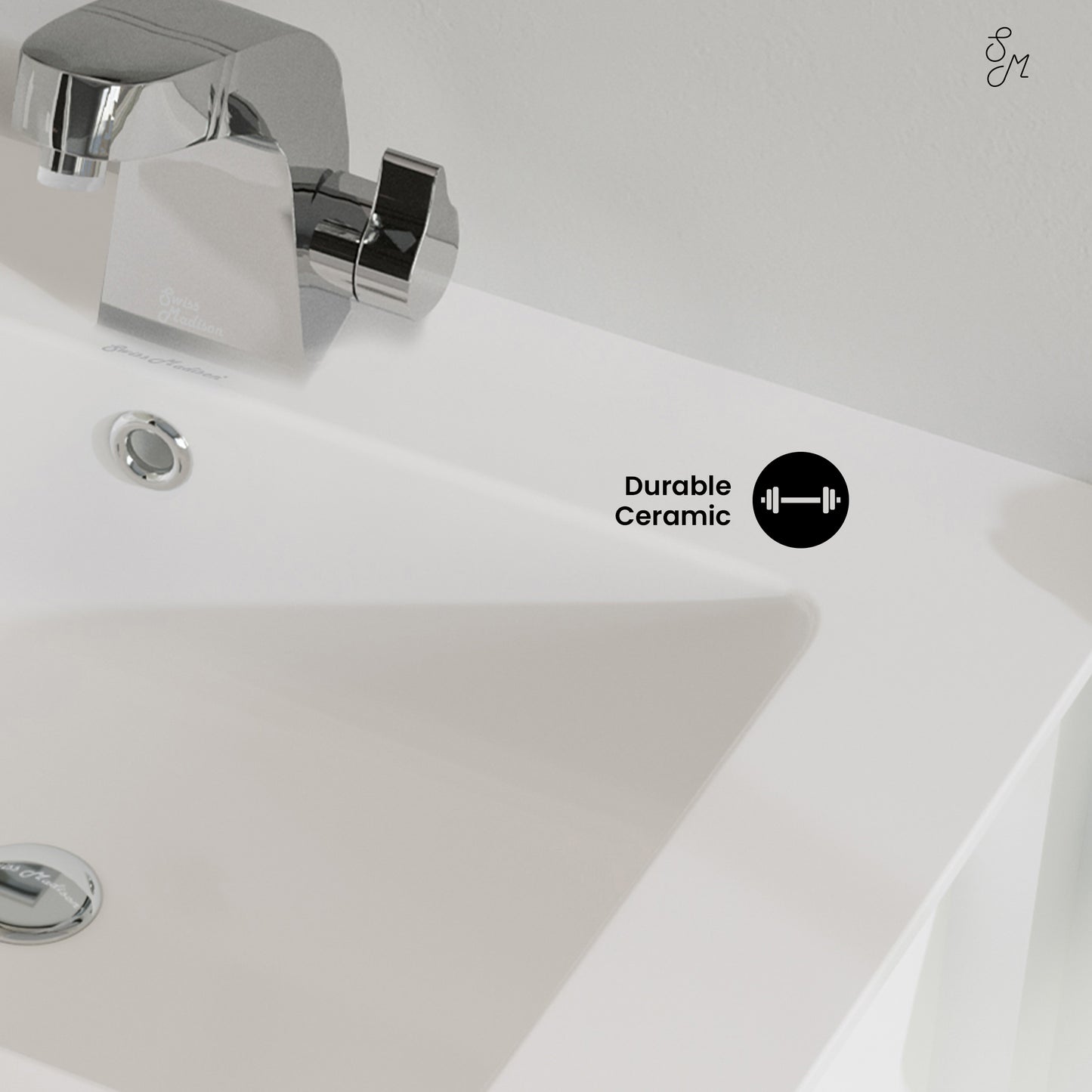 Swiss Madison, Voltaire 25 Vanity Top Sink with Single Faucet Hole
