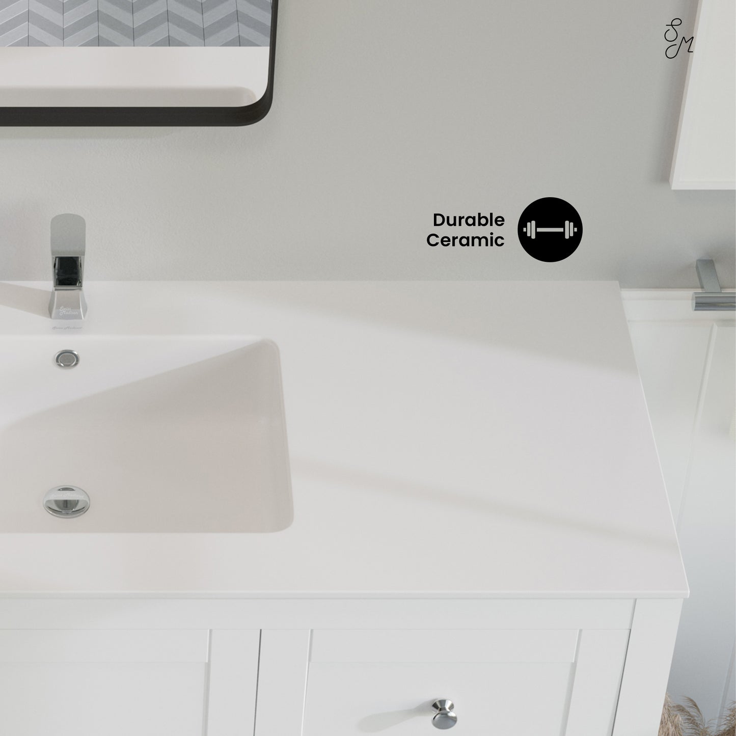 Swiss Madison, Voltaire 49 Vanity Top Sink with Single Faucet Hole