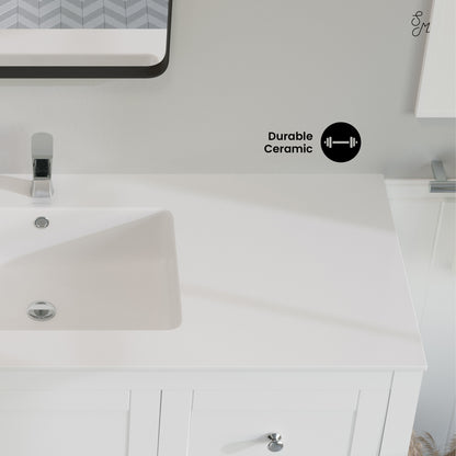 Swiss Madison, Voltaire 49 Vanity Top Sink with Single Faucet Hole