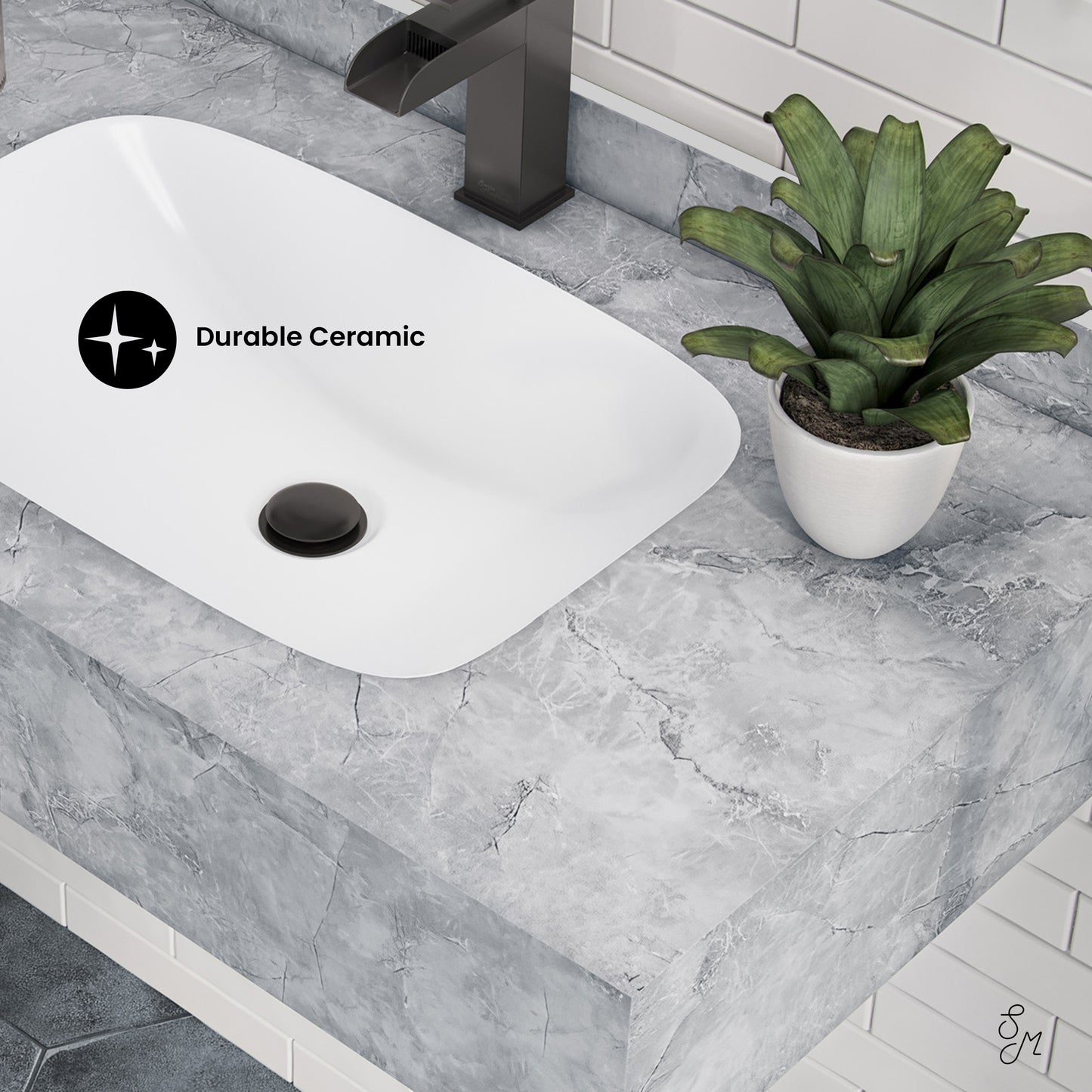 Swiss Madison Avancer 36-inch wall-mount bathroom vanity in Storm Grey — view 3