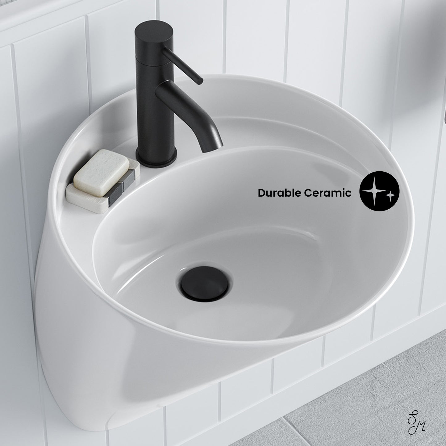 Swiss Madison, Calice 18" Wall-Mount Bathroom Sink
