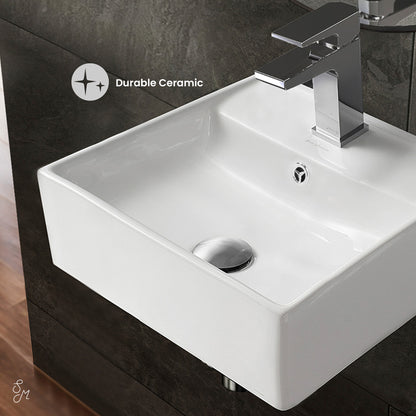 Swiss Madison, Claire Compact Ceramic Wall hung Sink