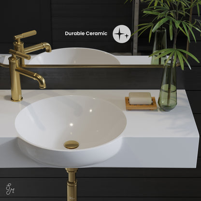 Swiss Madison, Chateau 30" Left Side Faucet Wall-Mount Bathroom Sink