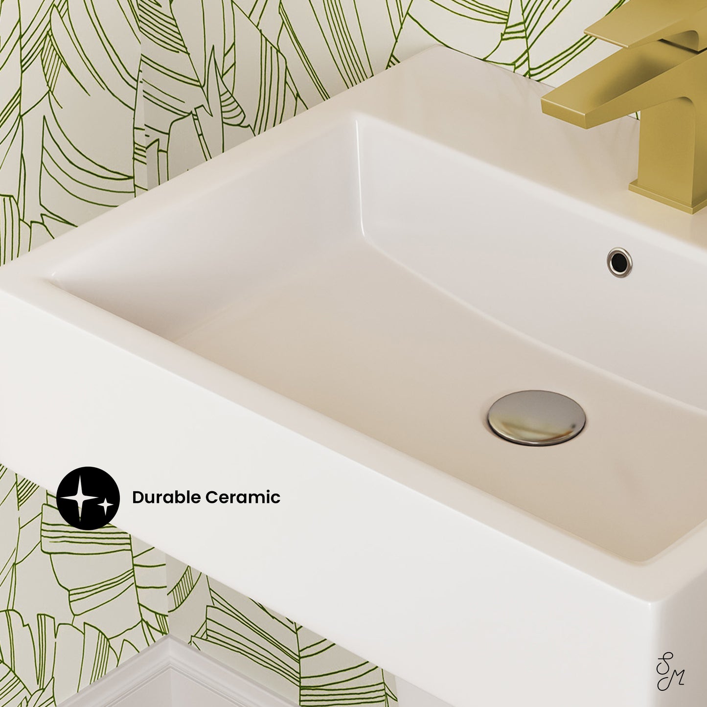 Swiss Madison, Concorde 21" Two-Piece Wall-Mount Bathroom Sink