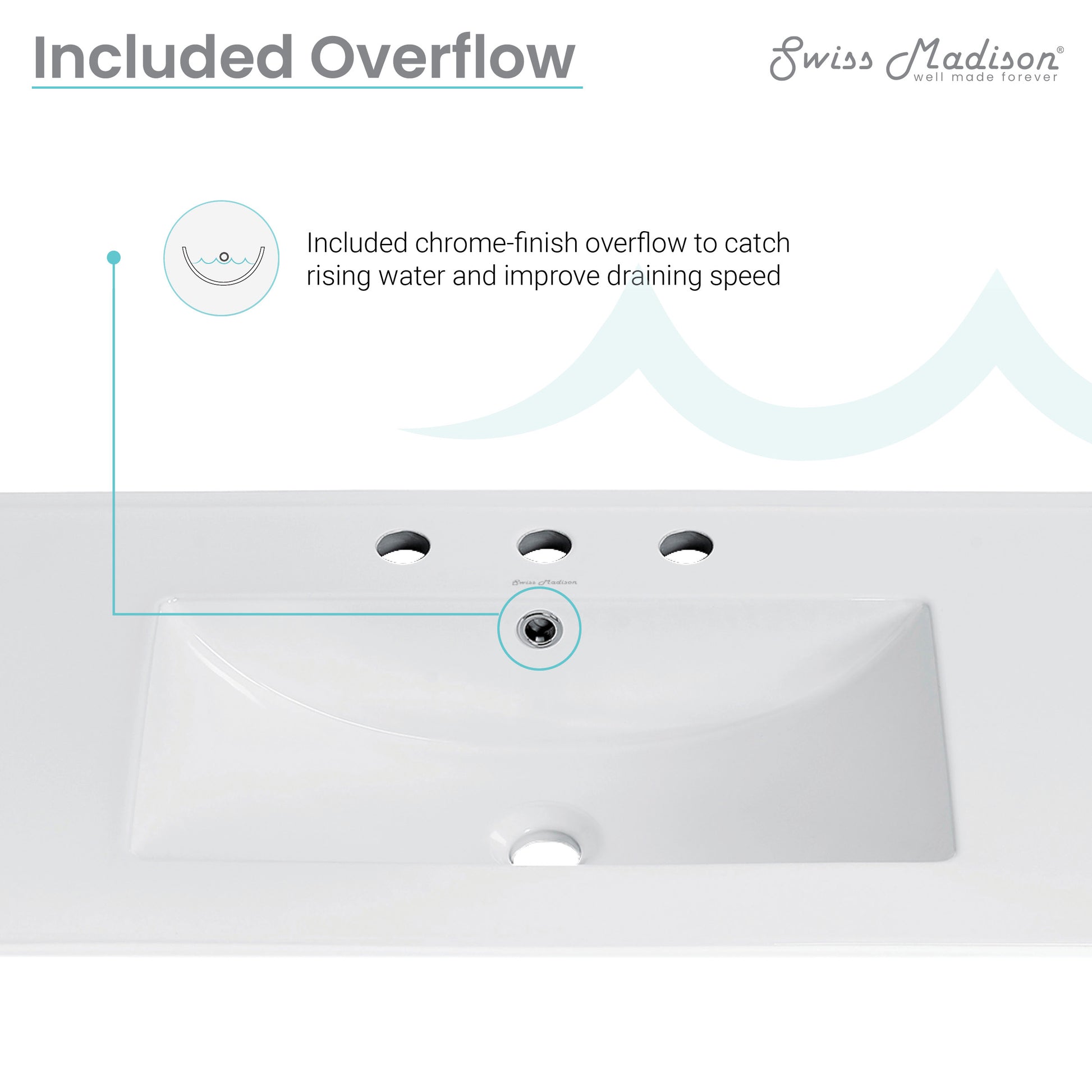 Swiss Madison Cannes 48-inch bathroom vanity — view 5