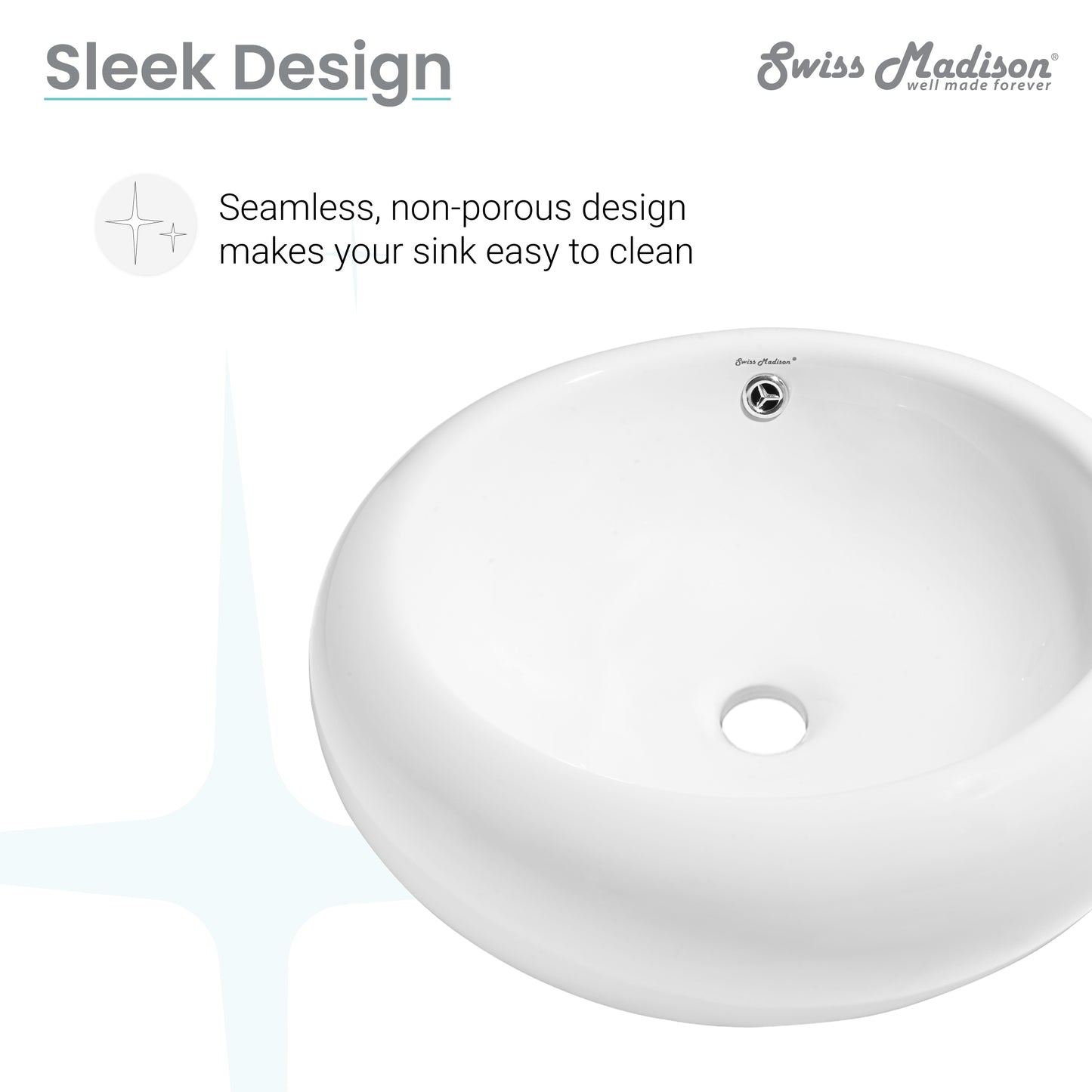 Swiss Madison, Plaisir Round Vessel Sink