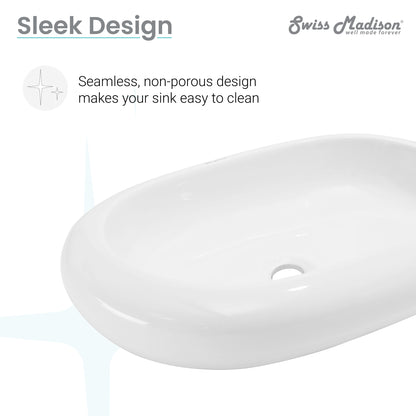 Swiss Madison, Plaisir Oval Vessel Sink