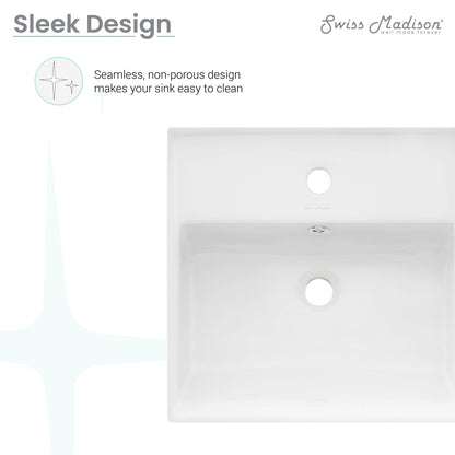 Swiss Madison, Claire Compact Ceramic Wall hung Sink