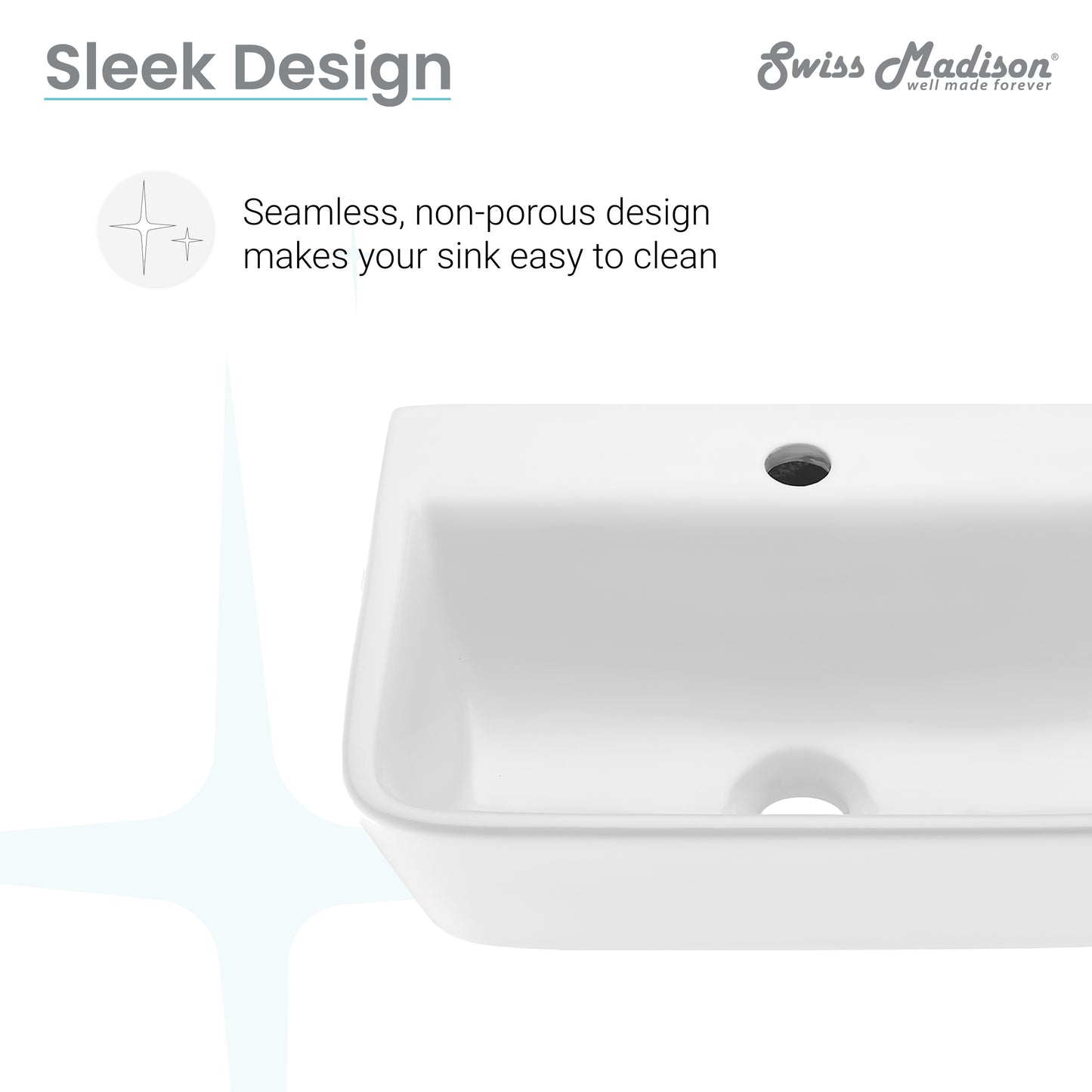 Swiss Madison, , St. Tropez Wall Mount Sink