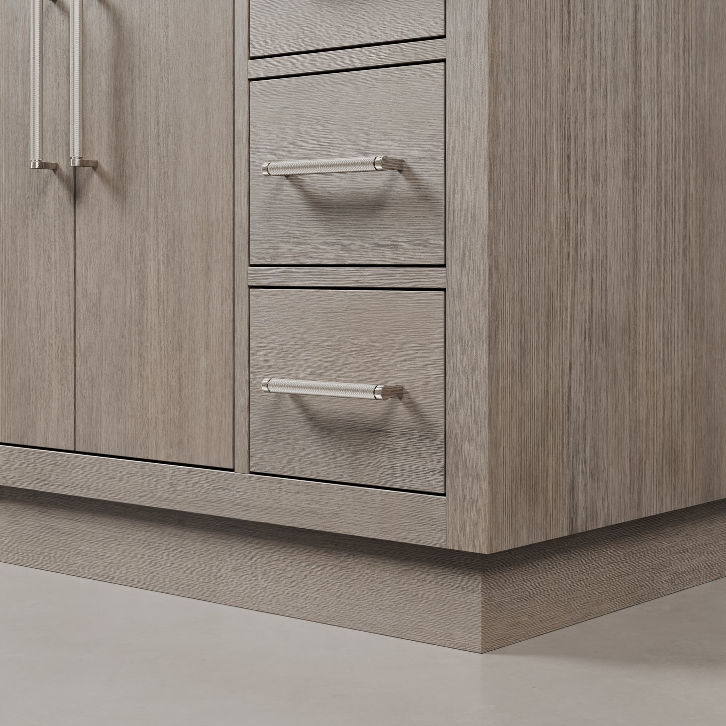 Hugo 48 in. Bath Vanity in Grey Oak with Marble Vanity Top in White with White Basin | Water Creation