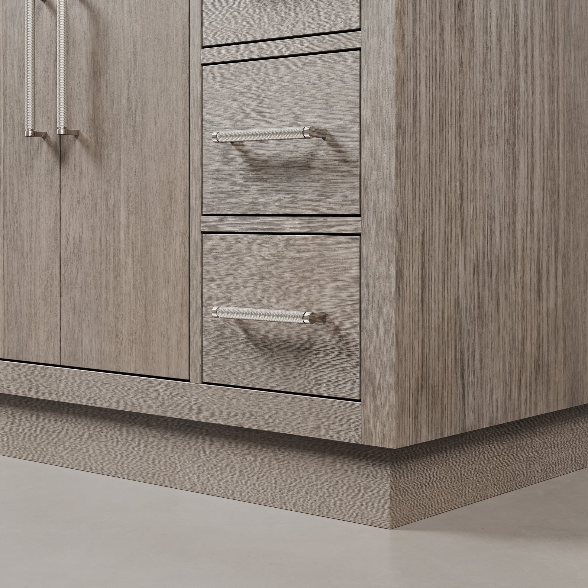 Hugo 48 in. Bath Vanity in Grey Oak with Marble Vanity Top in White with White Basin | Water Creation
