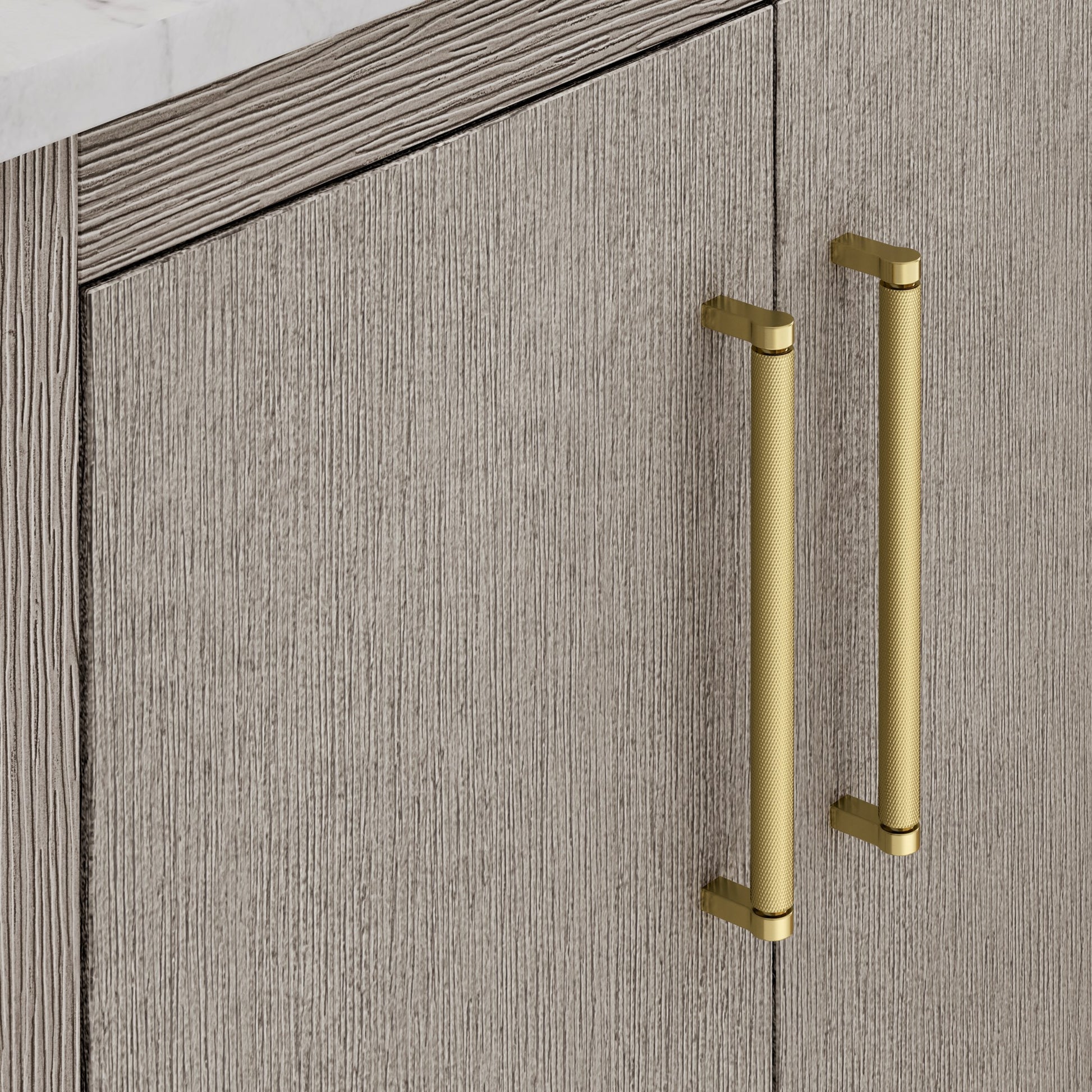 Hugo 72 in. Bath Vanity in Grey Oak with Marble Vanity Top in White with White Basin | Water Creation
