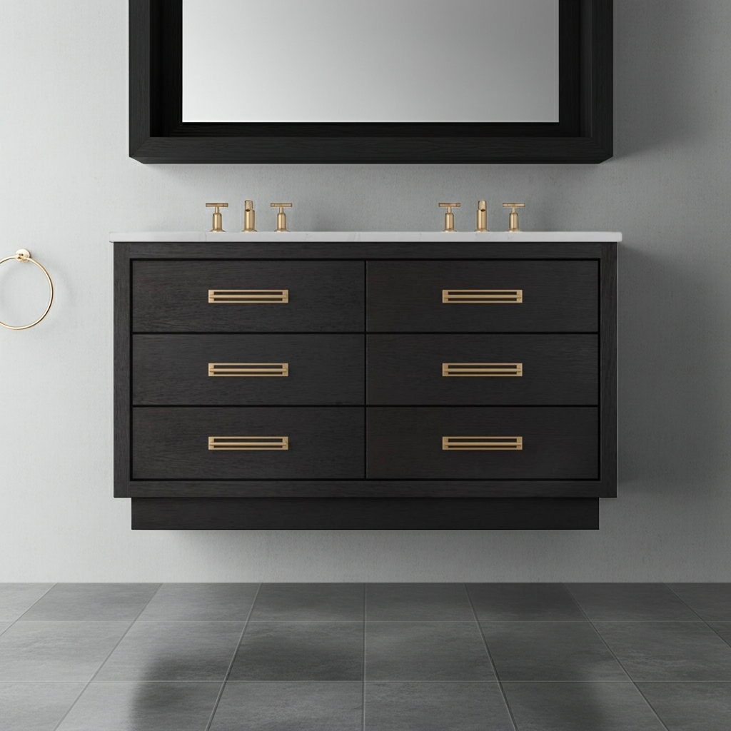 Vanderloc Avalon Double Drawer Bath Vanity (Add Top & Faucet)