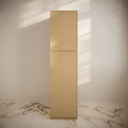 Swiss Madison, St. Tropez 15 x 15 x 60 Freestanding Linen Cabinet in Natural Oak