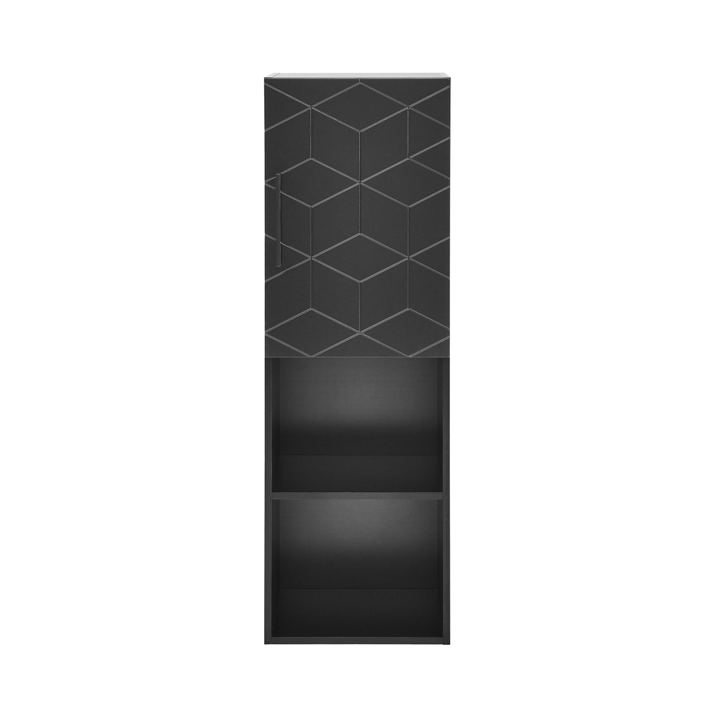 Swiss Madison, Annecy 15" W x 46" H x 12" D  Linen Cabinet in Phantom Black