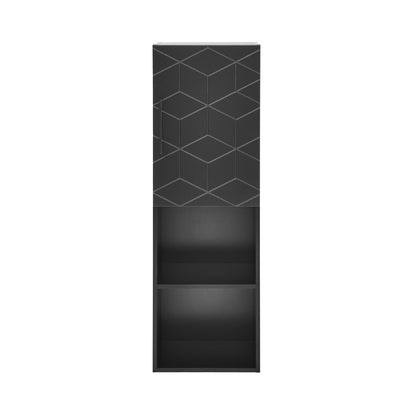 Swiss Madison, Annecy 15" W x 46" H x 12" D  Linen Cabinet in Phantom Black