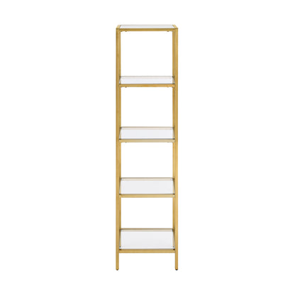 Swiss Madison, Pierre 16"x65"x14" Freestanding Linen Cabinet in Brushed Gold