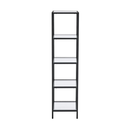 Swiss Madison, Pierre 16"x65"x14" Freestanding Linen Cabinet in Matte Black