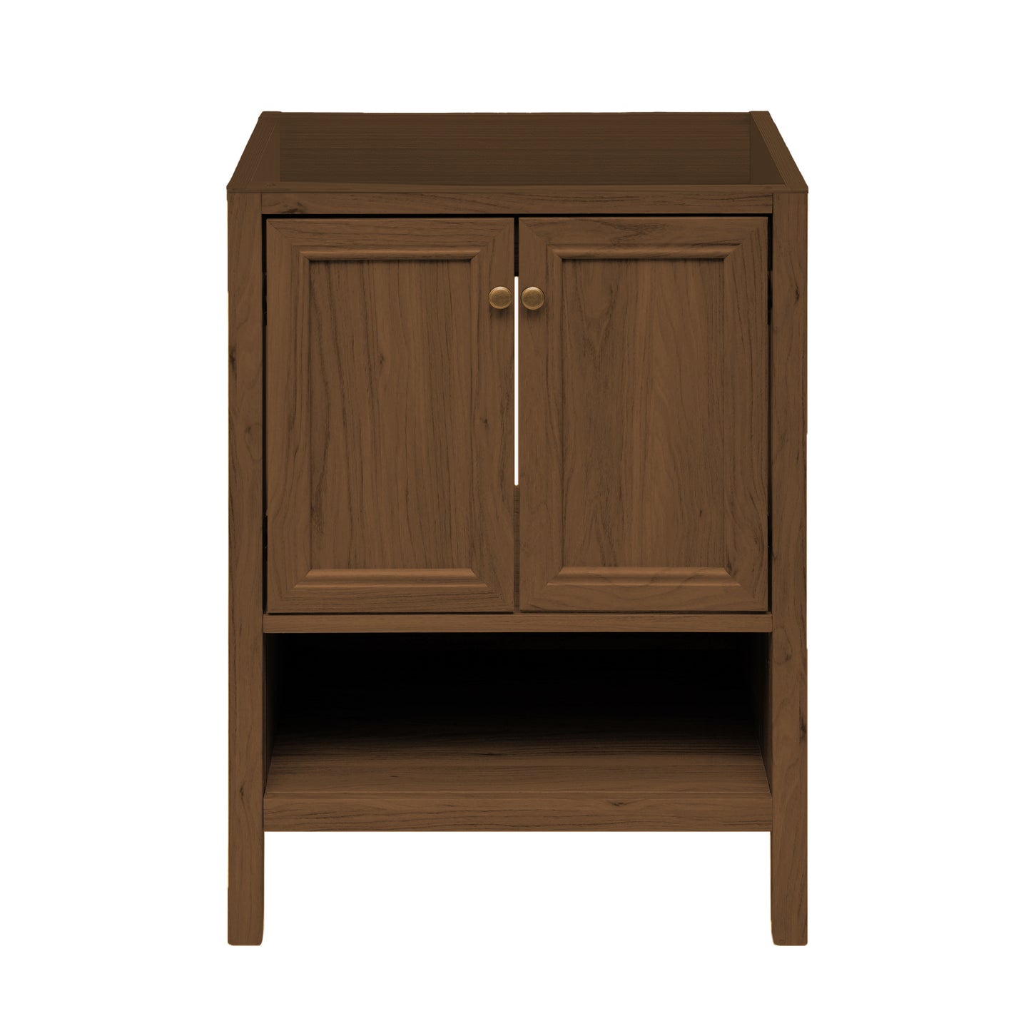 Swiss Madison Chateau 24-inch freestanding bathroom vanity in Brown Oak