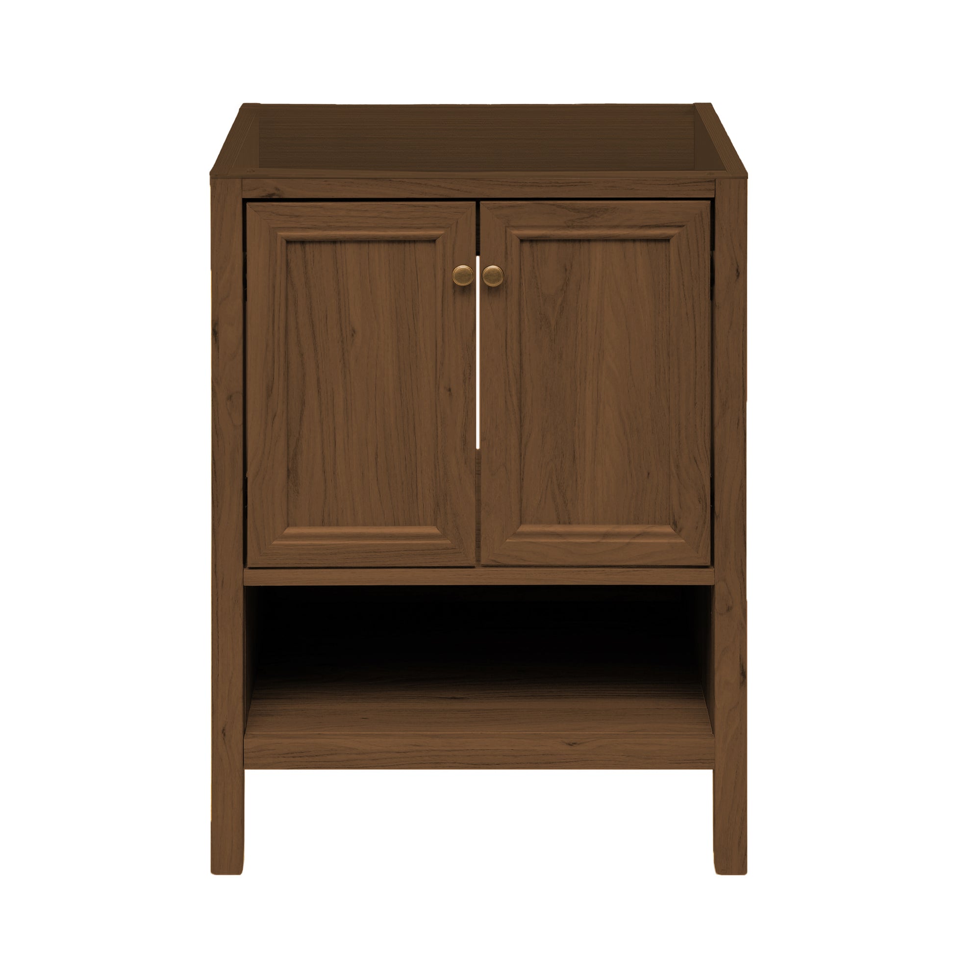 Swiss Madison Chateau 24-inch freestanding bathroom vanity in Brown Oak