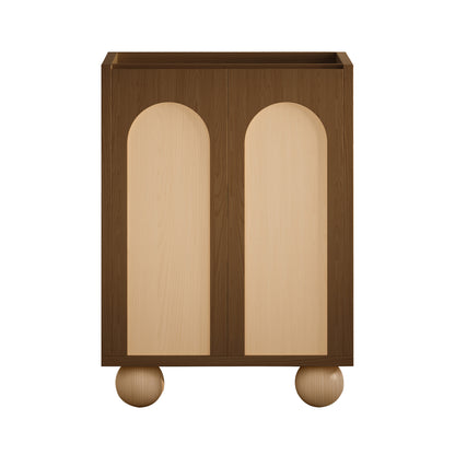 Swiss Madison Plaisir II 24-inch freestanding bathroom vanity in Brown Oak