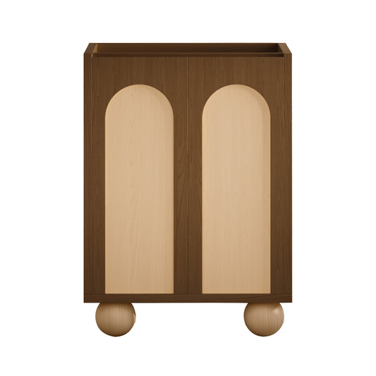Swiss Madison Plaisir II 24-inch freestanding bathroom vanity in Brown Oak
