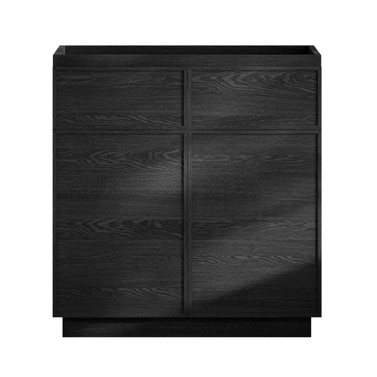 Swiss Madison, St. Tropez 36" Freestanding Bathroom Vanity Cabinet without Top in Black Oak