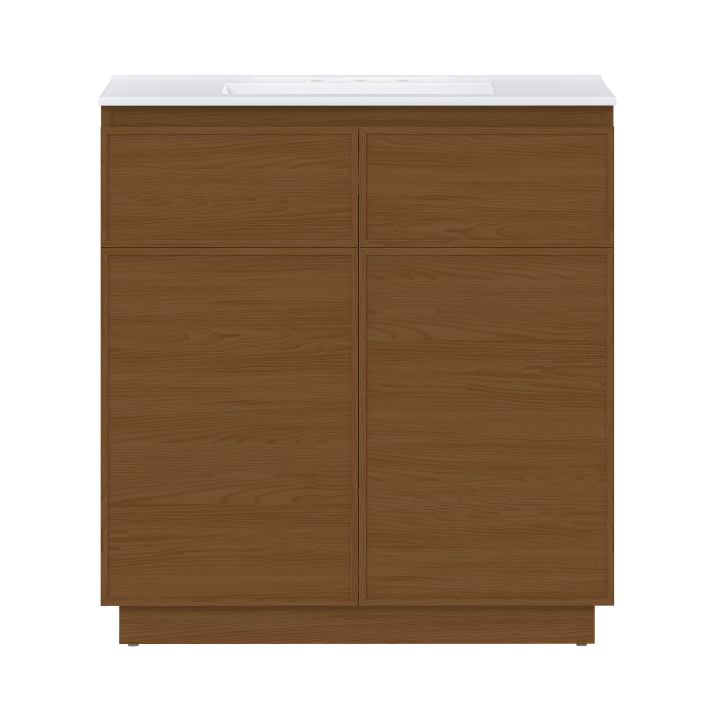 Swiss Madison St. Tropez 36-inch freestanding bathroom vanity in Brown Oak