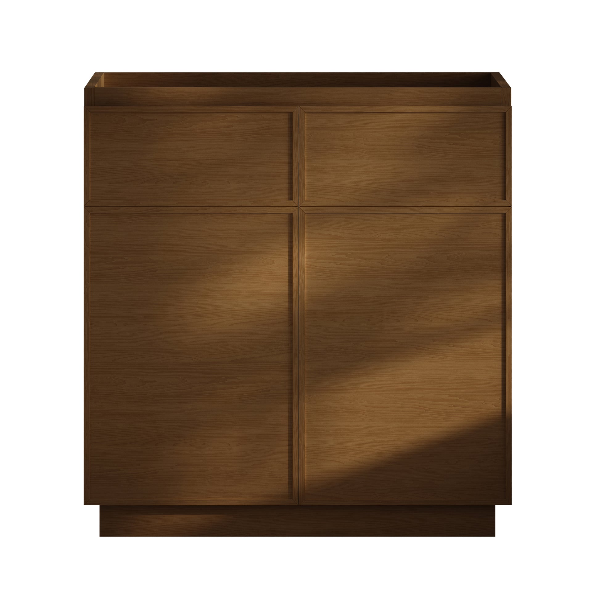Swiss Madison St. Tropez 36-inch freestanding bathroom vanity in Brown Oak