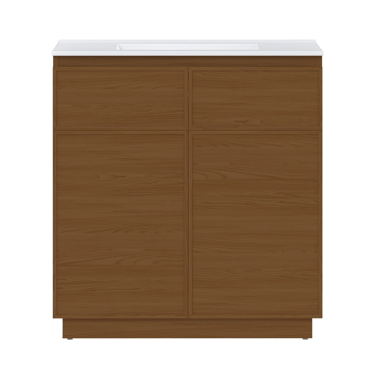 Swiss Madison St. Tropez 36-inch freestanding bathroom vanity in Brown Oak — view 4