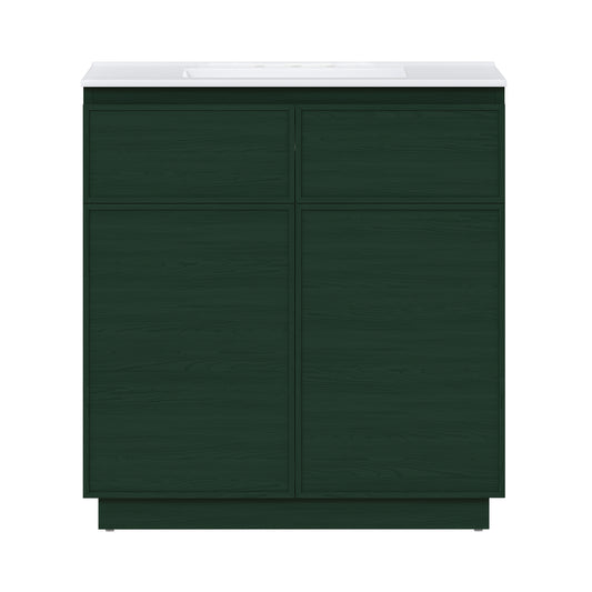 Swiss Madison St. Tropez 36-inch freestanding bathroom vanity in Green Oak