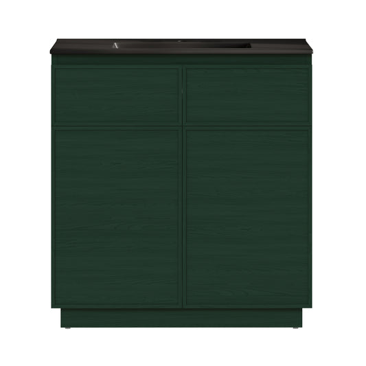 Swiss Madison St. Tropez 36-inch freestanding bathroom vanity in Green Oak