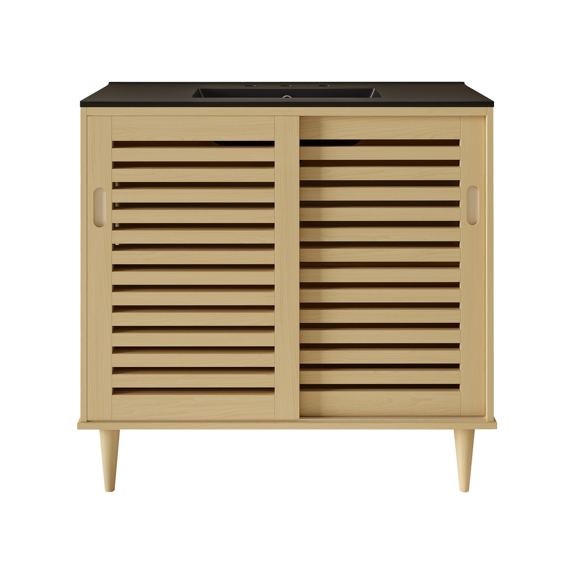 Swiss Madison Delice 36-inch freestanding bathroom vanity in Natural Oak