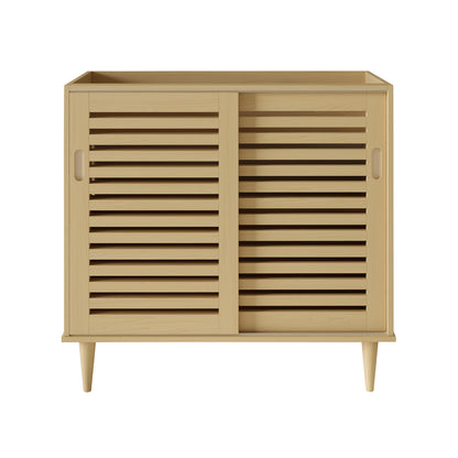Swiss Madison Delice 36-inch freestanding bathroom vanity in Natural Oak