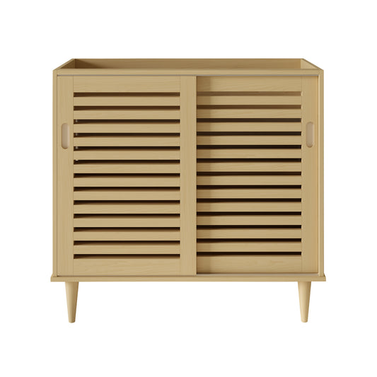 Swiss Madison Delice 36-inch freestanding bathroom vanity in Natural Oak