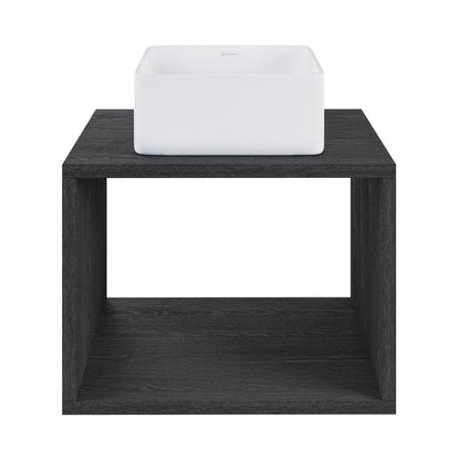 Swiss Madison, Concorde 24'' Wall-Hung Vanity In Black